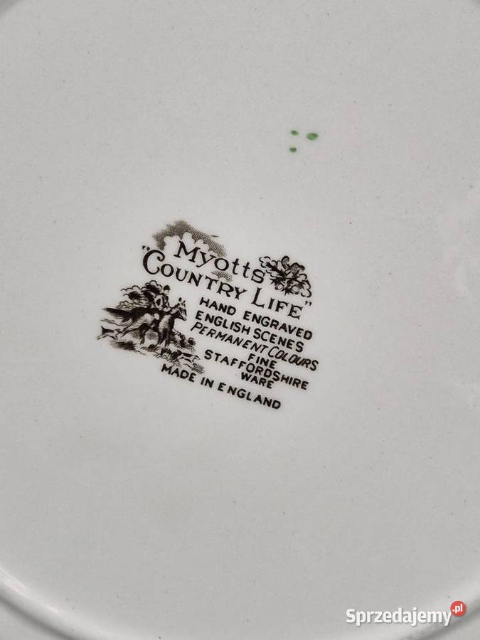talerze Vintage MYOTTS Country Life Dinner Plate Poddębice