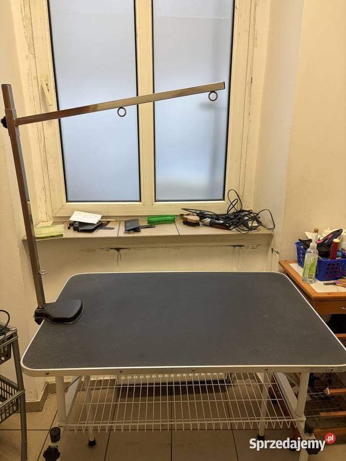 Solidny stół groomerski Blovi Black 95x60 z Dla psów Poznań