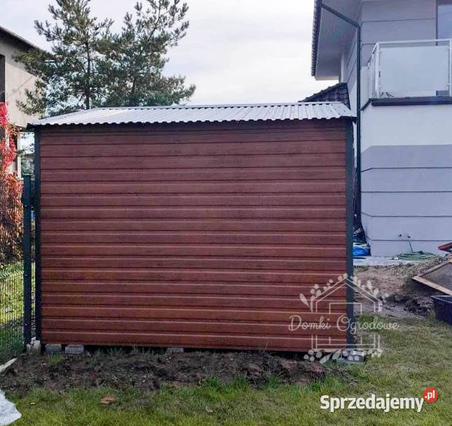 SCHOWEK DOMEK OGRODOWY 5mx 3m DWUSPAD drzwi okno Włocławek