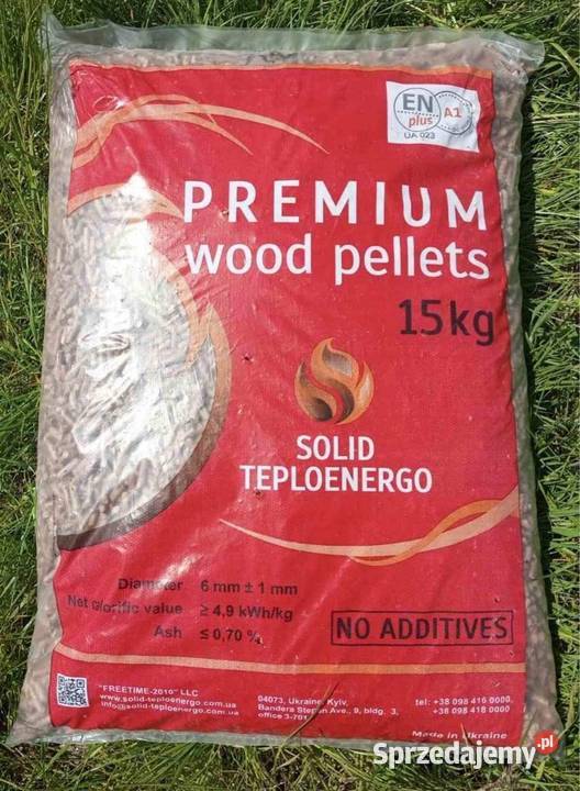 Pellet drzewny sosnowy z trocin klasy A1 ENplus