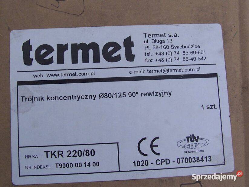 trójnik komina 9080125 Termet warmińsko-mazurskie Elbląg