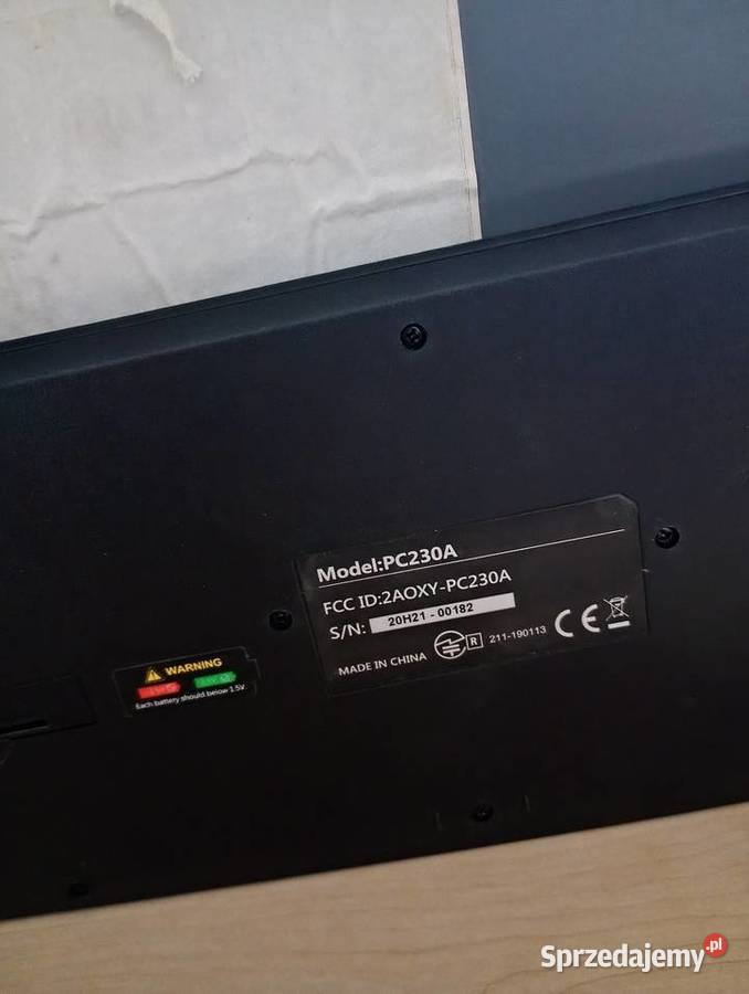 Klawiatura bezprzewodowa do PC laptopa czarna