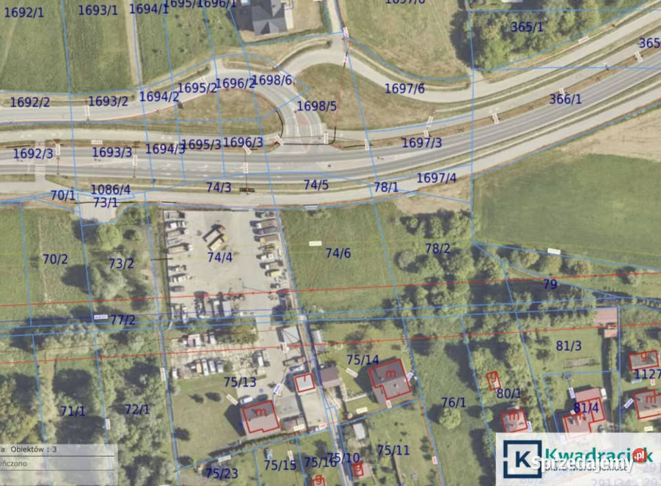 Do sprzedaży działka Jasło 1770m2 40m