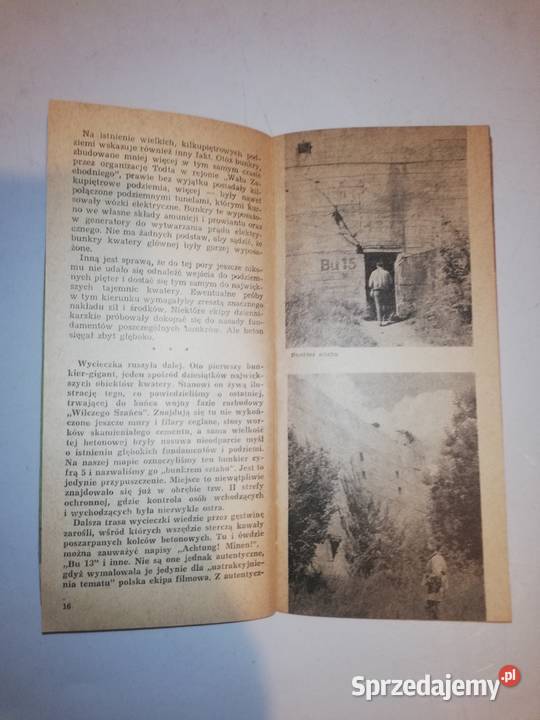 Mapkaprzewodnik z 1963 r Wilczy Szaniec mazowieckie Warszawa sprzedam
