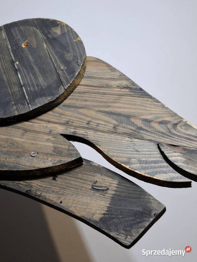 Drewniany obraz rękodzieło vintage hand made małopolskie