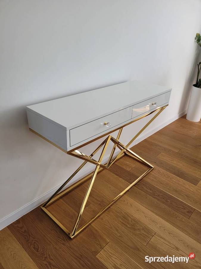 KONSOLA DIAMOND ZŁOTA PODSTAWA GLAMOUR AKANT Gierałtowiczki