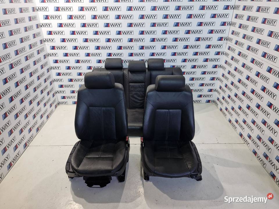 BWM E39 SEDAN FOTELE SKÓRA MANUALNE GRZANE