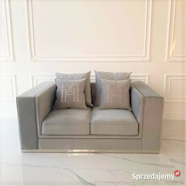 Sofa Kanapa EMPORIO 2 os Szara Designerska 72cm Warszawa sprzedam