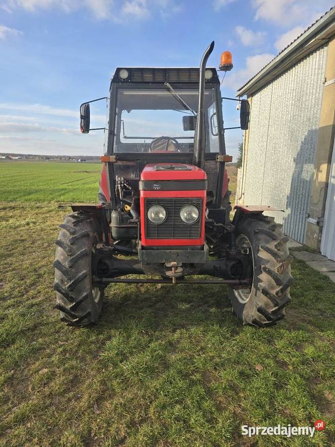 Zetor 7245 z ładowaczem i osprzętem Przyczepa Gąski