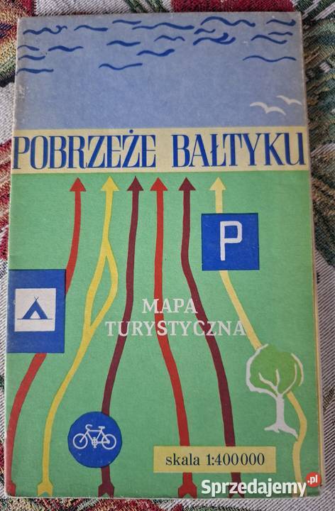 Pobrzeże Bałtyku 1400 000 mapa turystyczna miękka Mapy i przewodniki