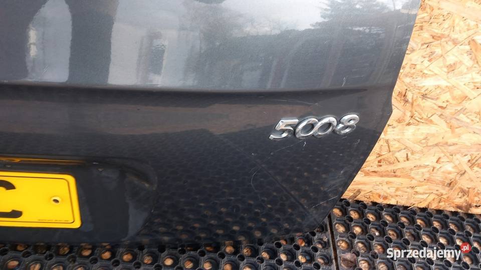PEUGEOT 5008 I KLAPA TYŁ KTP osobowe Zbierkowo