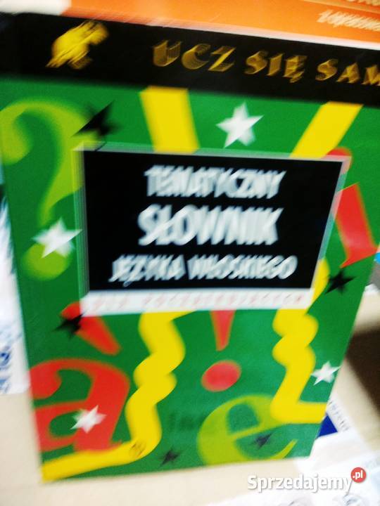 Tematyczny słownik języka włoskiego antykwariat