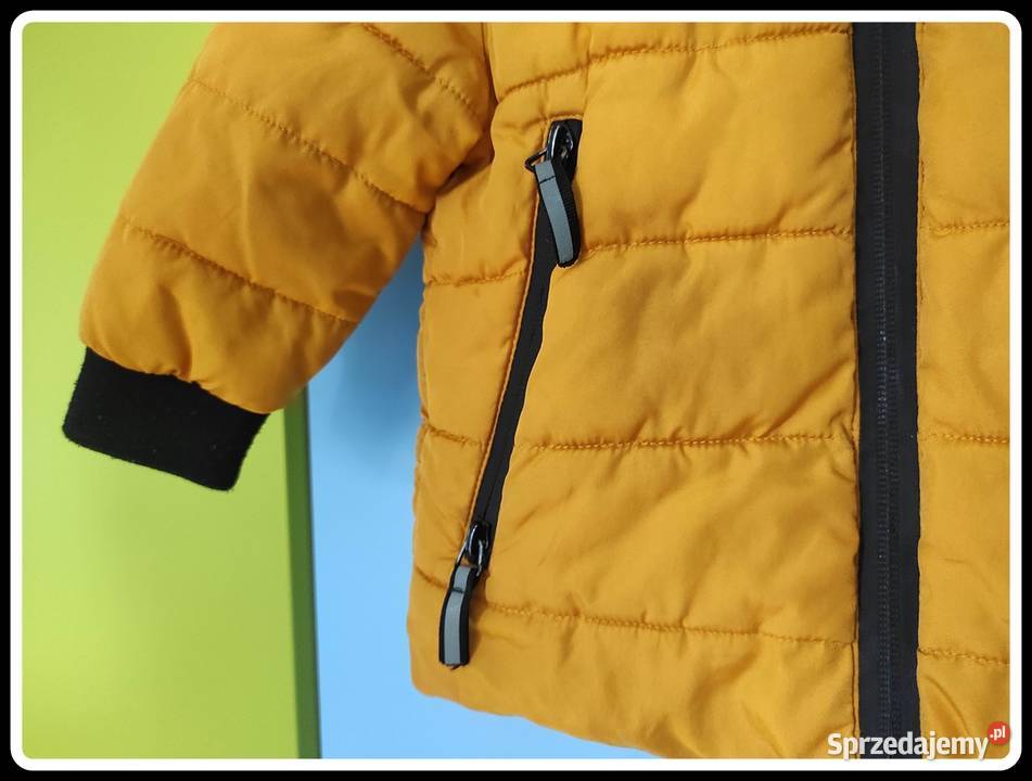 Musztardowa kurtka dziecka 12 18 miesięcy 86 Płock