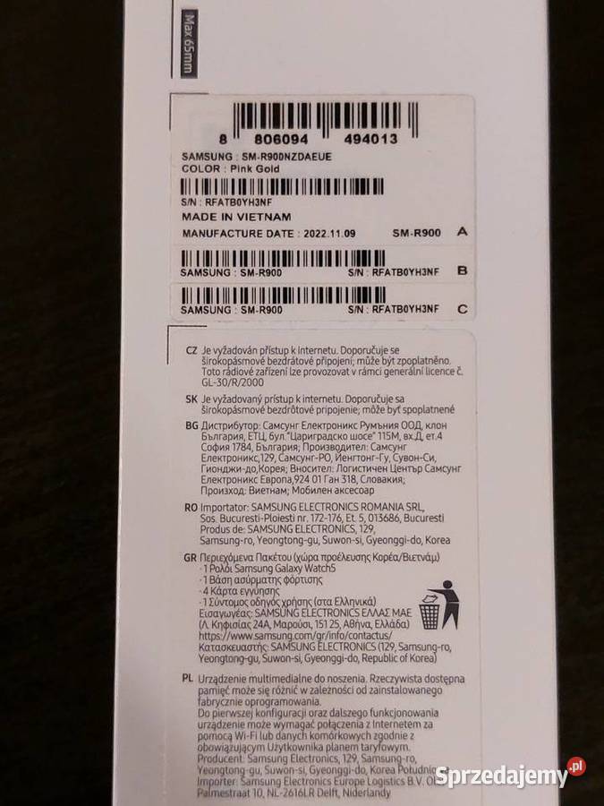 Samsung Galaxy Watch 5 Pink 40mm Warszawa