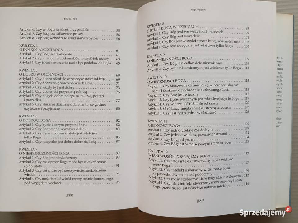 Tomasz z Akwinu Traktat o Bogu sztuka, kultura i etnologia Sandomierz