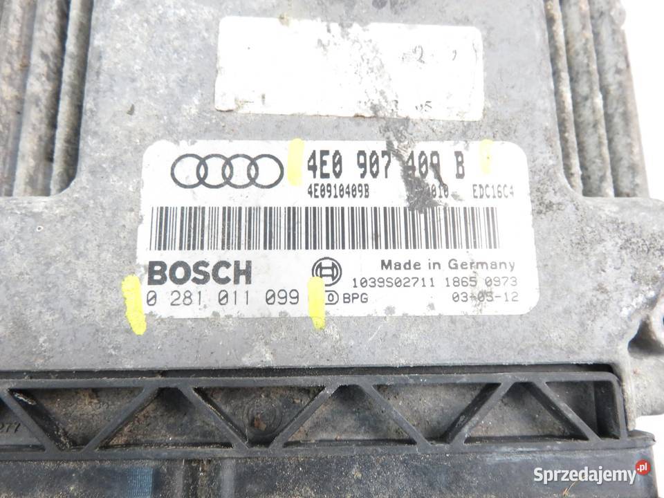 STEROWNIK AUDI A8 D3 40 TDI 4E0907409B sprzedam