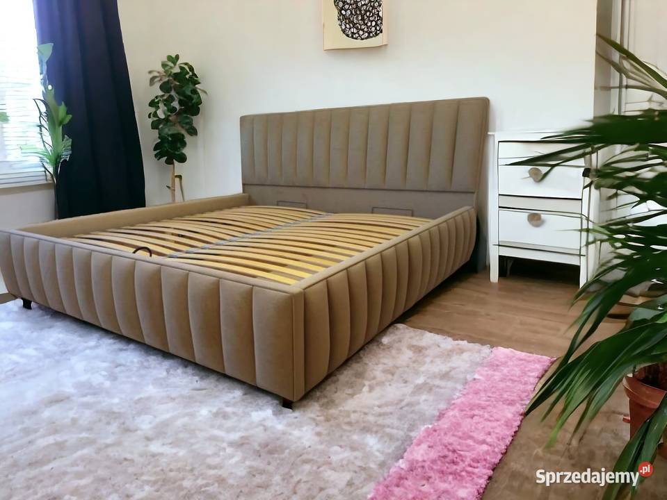 Łóżko tapicerowane Lino 180x200 ze skrzynia Skawina
