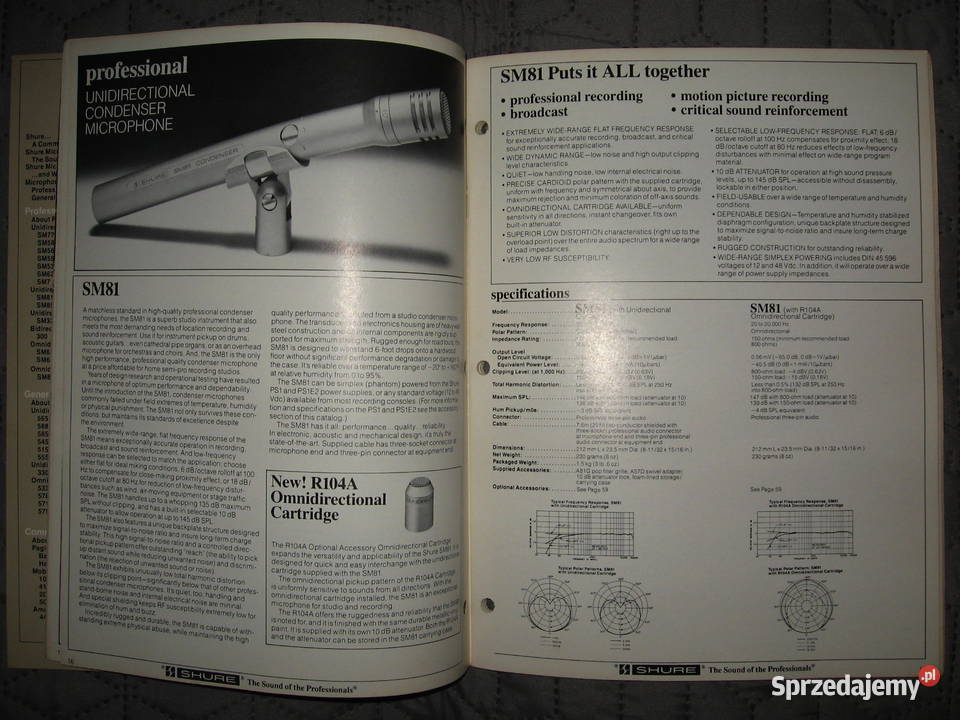 SHURE Microphone and Circuitry Products 1981 Kępice