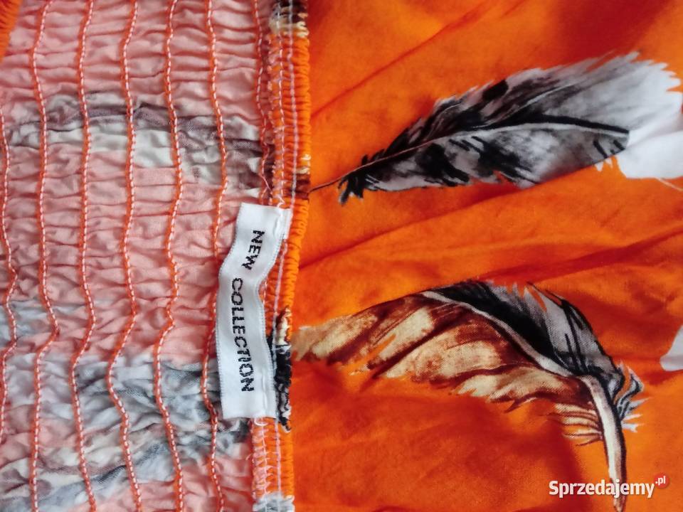 Sukienka letnia damska pomarańczowy