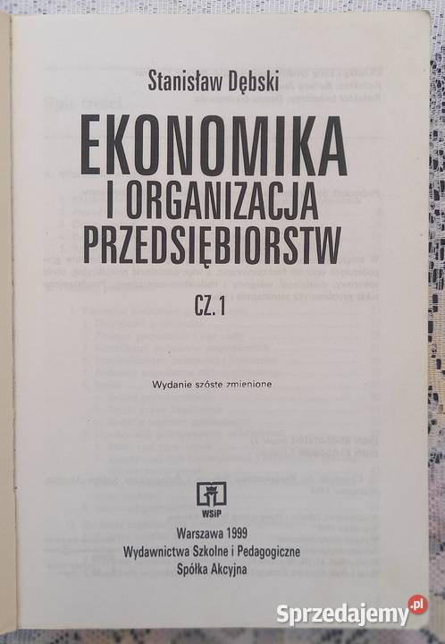 Ekonomika i organizacja przedsiębiorstw cz1 Małkinia Górna