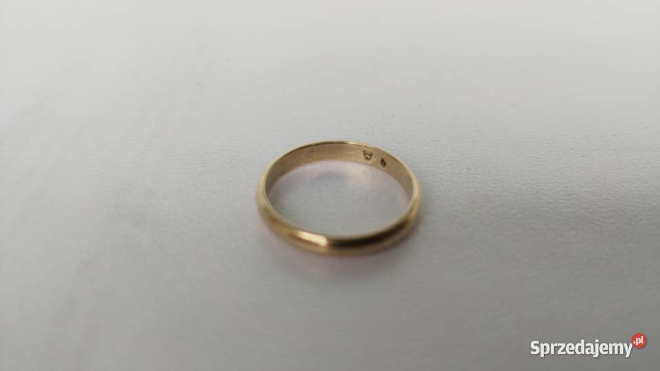 WWj Warmet złota damska obrączka PRL Kraków