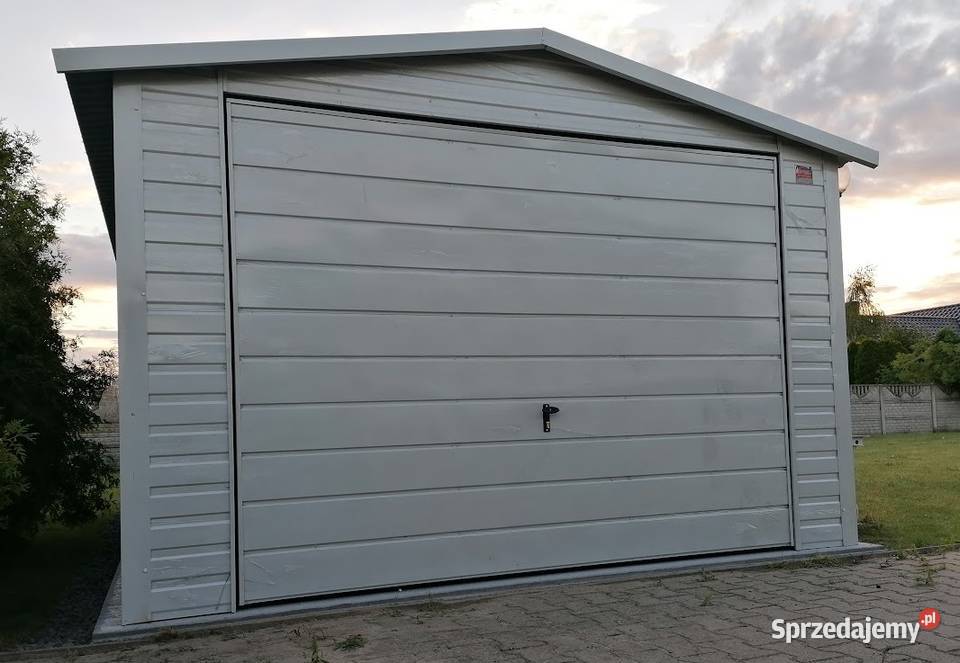 Garaż Blaszany BIAŁY SCHOWEK OGRODOWY MAGAZYN blacha