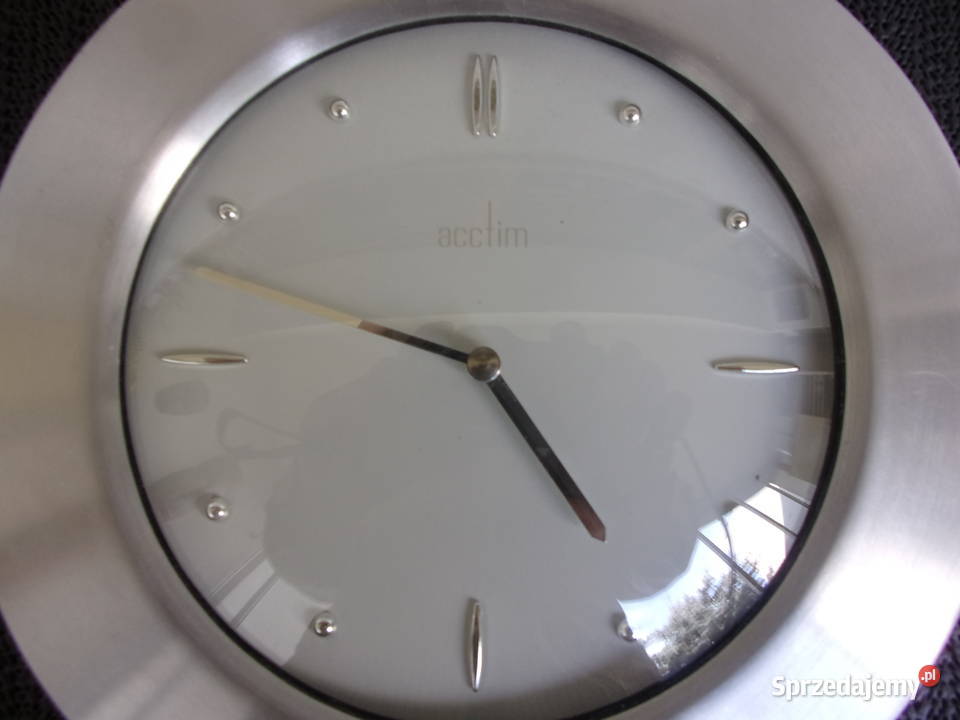 Zegar wiszący Acctim w alu oprawie z pięknym Warszawa sprzedam