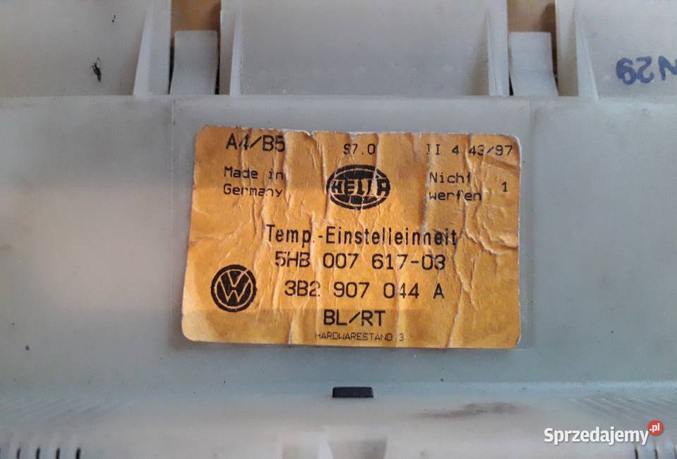 Panel klimatyzacji vw passat b5 osobowe Sokółka