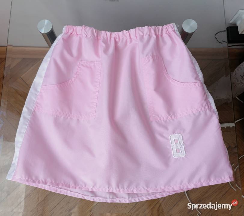 NOWA RÓŻOWA SPORTOWA MINI SPÓDNICZKA Z LAMPASEM