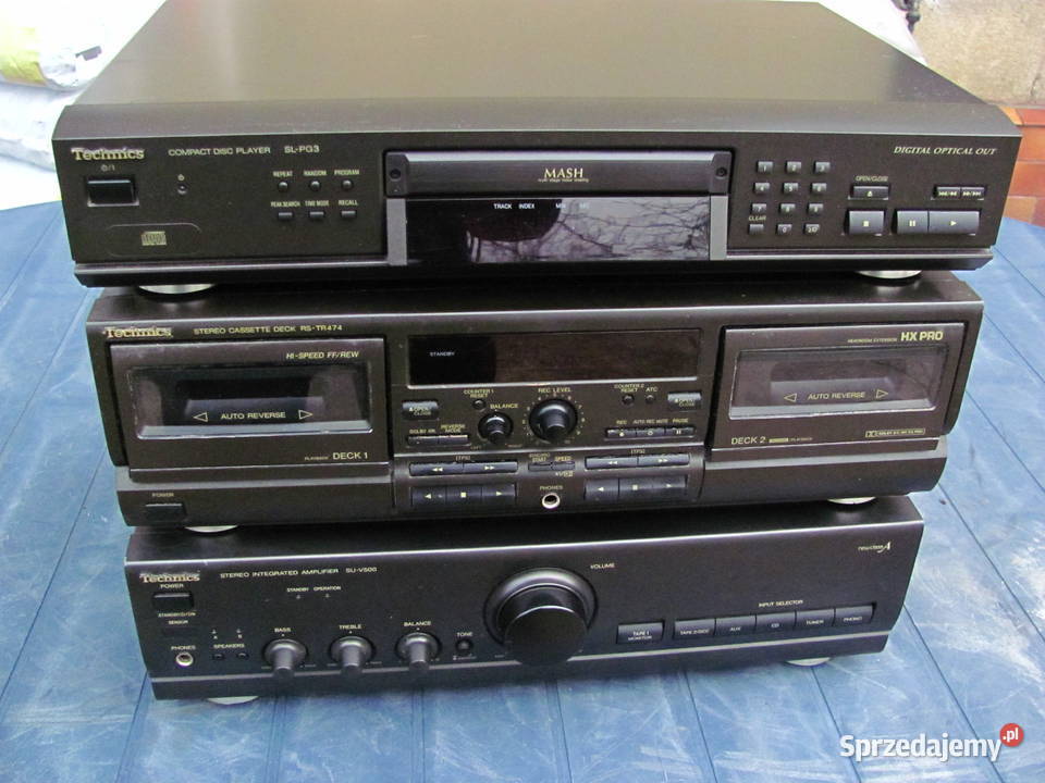 Wieża Technics stereo zestaw 3 sztuki widać na Wieże i miniwieże łódzkie Łódź