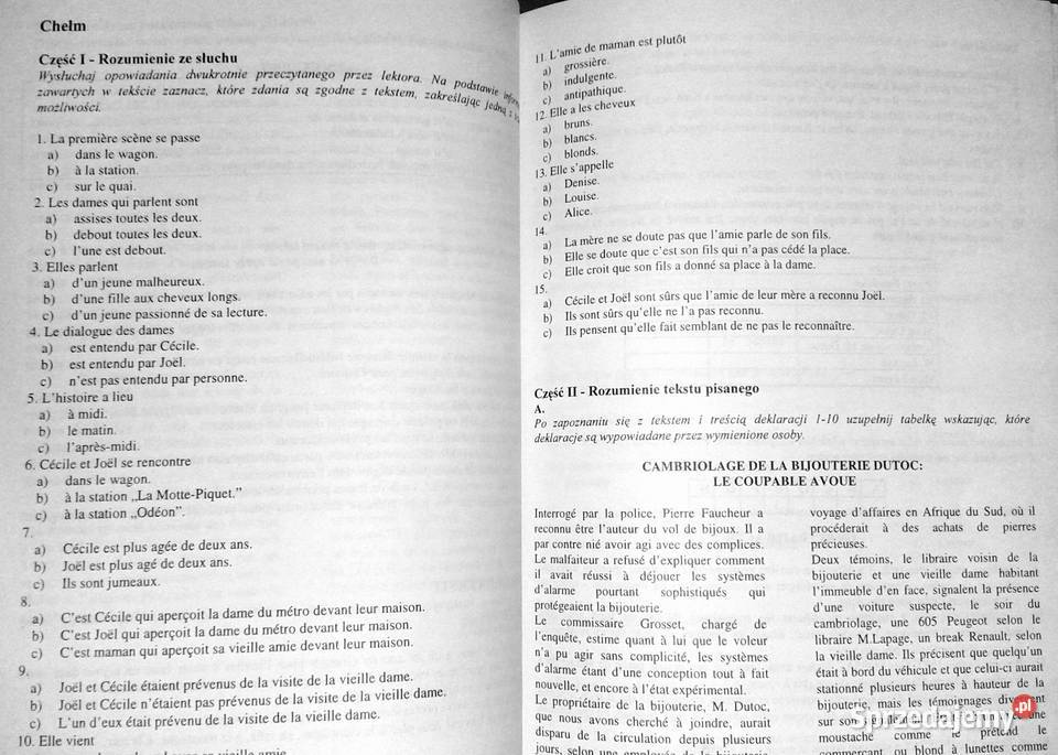 Tematy i zagadnienia maturalne z języka Rok wydania 1998 Chełm