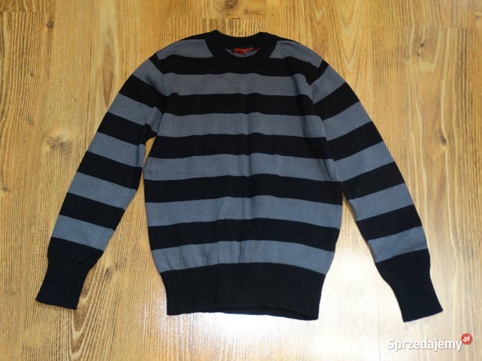 Sweter chłopięcy paski r128 dolnośląskie