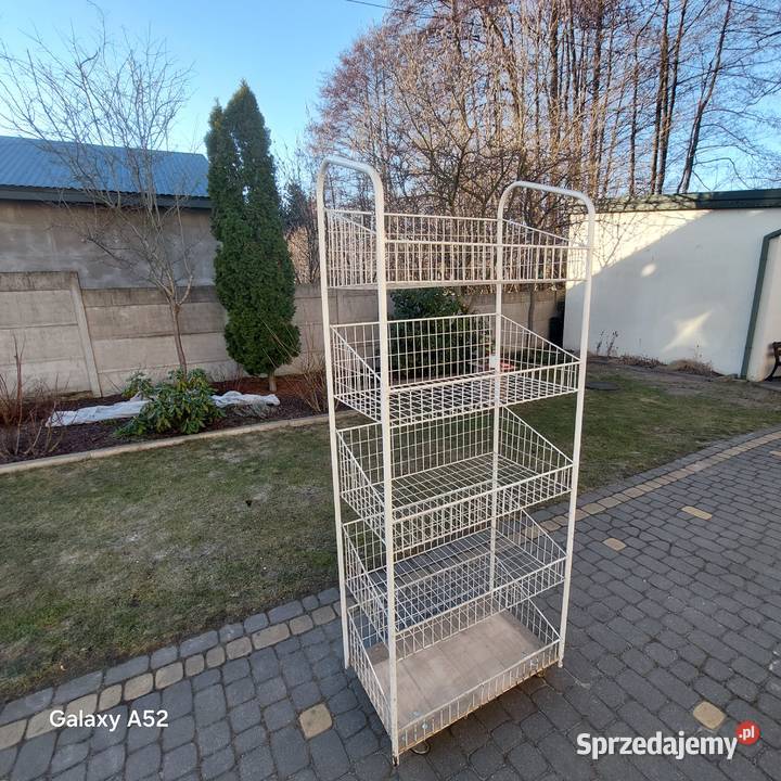 Sprzedam metalowy regał ekspozycyjny z półkami Góra Kalwaria sprzedam