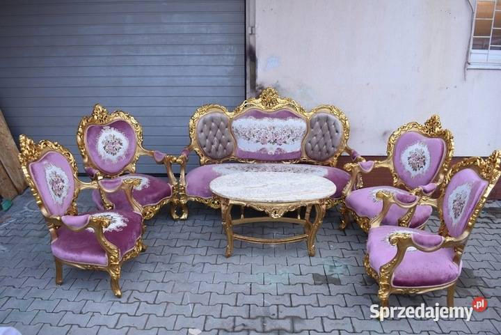 Barokowy Komplet Wypoczynkowy Wypoczynek w Kraków sprzedam