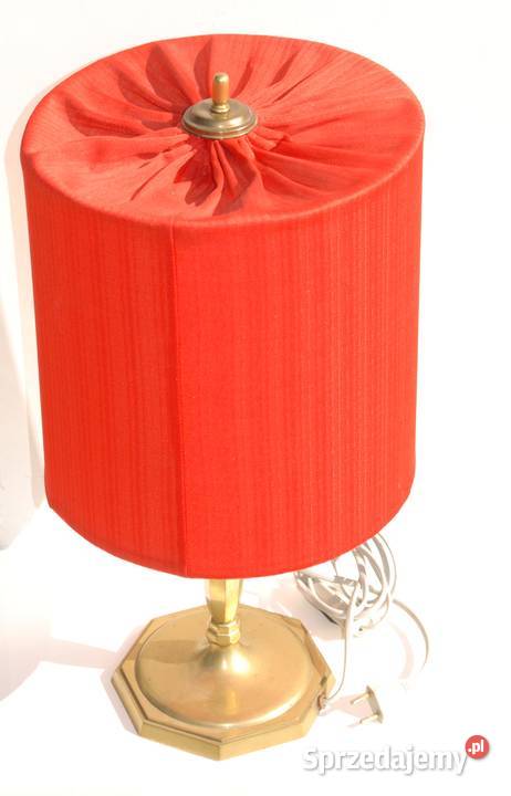 Stara lampa mosiężna okres międzywojenny antyk Cieszyn