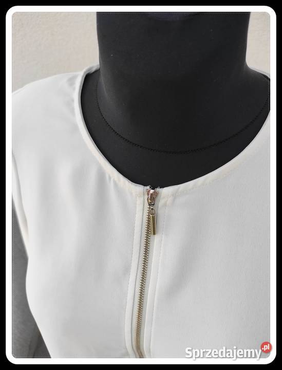 Zara basic biała bluzka koszula damska XS 34 36 Płock