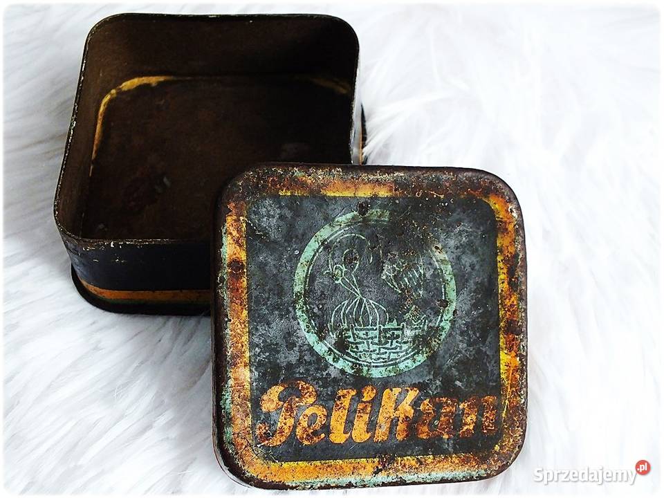 Stare Pudełko Pelikan przedwojenne z lat 30tych Żary sprzedam