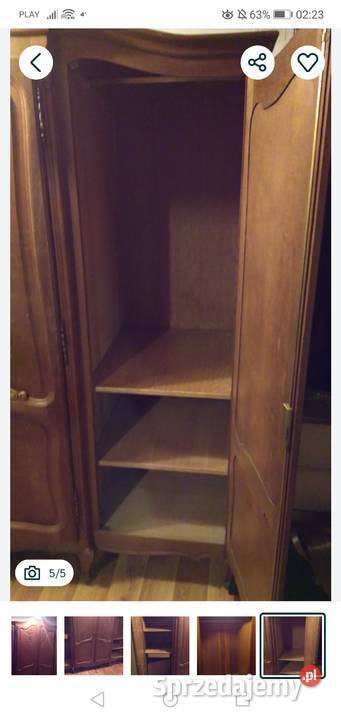 Sprzedam piękną 4 drzwiową dębową solidną szafę Stargard