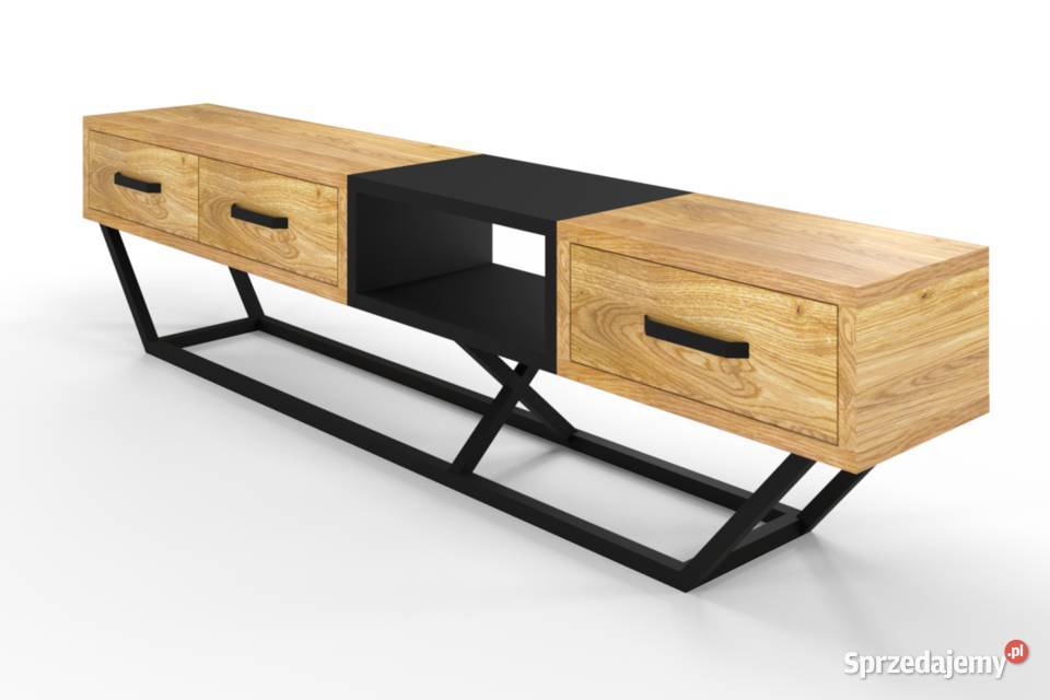 Szafka RTV Loftowa Dębowa SANKI Łódź