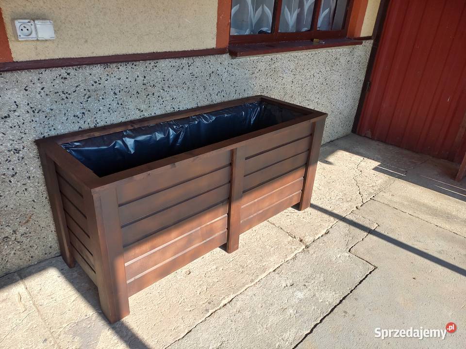 Donice ogrodowe drewniane duże 130 cmx65 Ropczyce