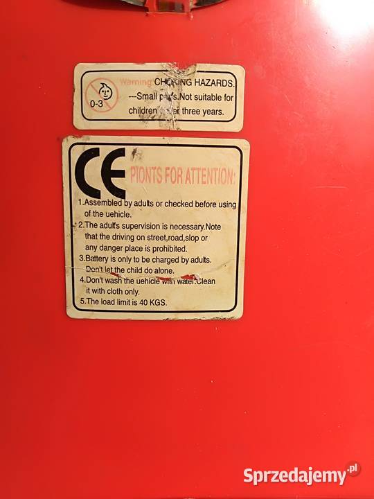 Pojazd elektryczny dziecka Trójkołowiec