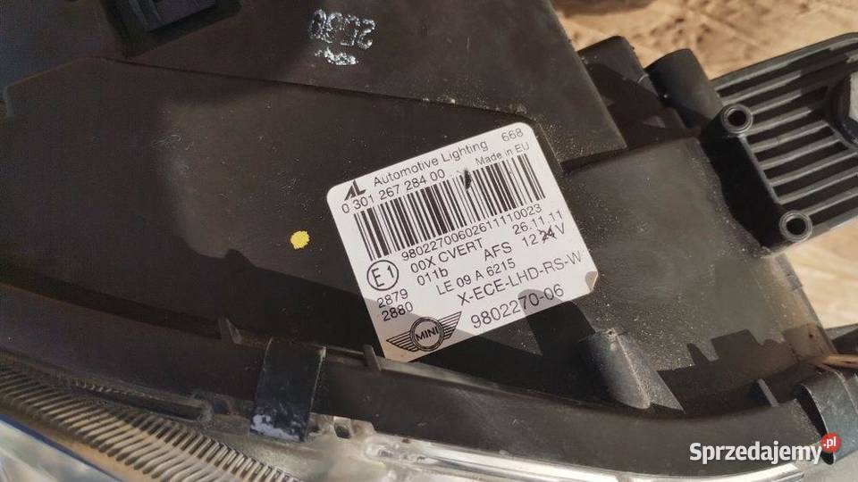 Lampa Prawa Mini Cooper Countryman Paceman R60 dolnośląskie