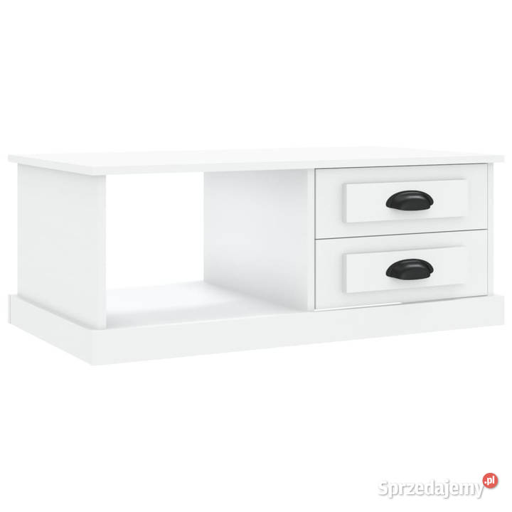 Stolik kawowy biały 90x50x35 materiał Warszawa