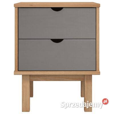 vidaXL Szafka nocna OTTA brązowoszara 45x39x57 mazowieckie Warszawa