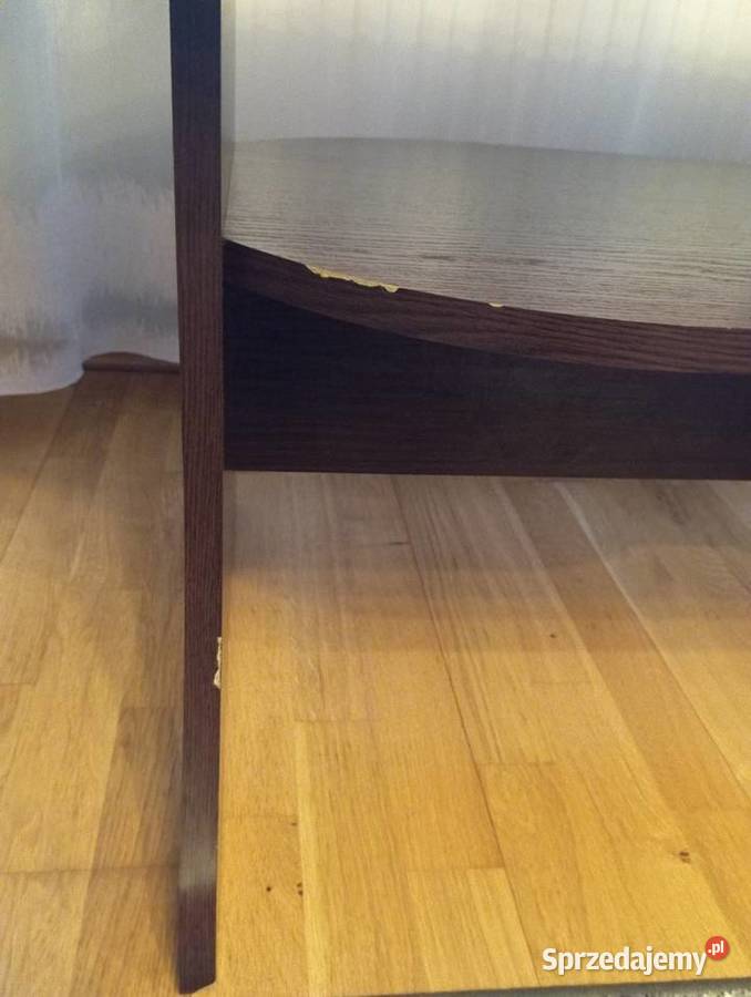 Stolik kawowy ława brązowy owalny 120 x 60 lubelskie Lublin