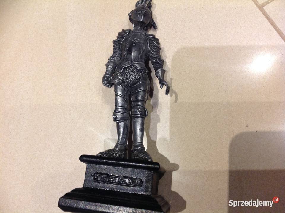 Cynowa Figurka Rycerz Sygnowana Nowa Sól sprzedam