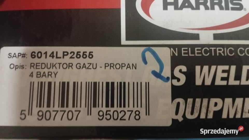Reduktor gazu propan butan harris Mirzec