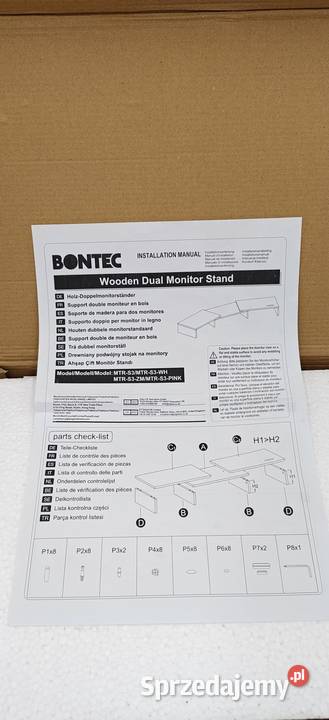 BONTEC Stojak na Podwójny Monitor Ząbki