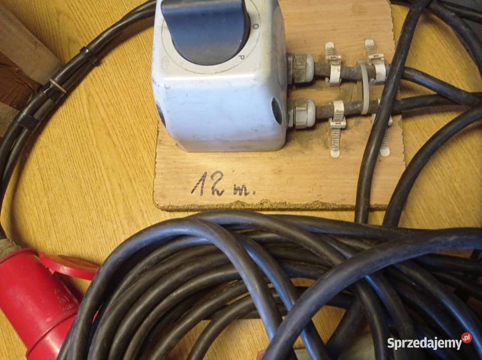 Przedłużacz siłowy 5 pin 12 m z rozdzielaczem sprzedam