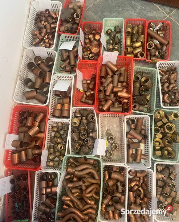 Miedziane kolanka mufy nypel trójniki czwórnik Trzebinia